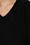 سترة نسائية سوداء أساسية برقبة على شكل حرف V 50269016 -VR046 - 7