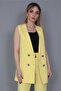 Midi Length Classic Vest-Yellow - 4