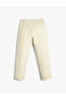 Tight Leg Trousers with Tie-Up Waist and Elastic Pockets - 2