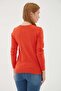 U Neck Sweater Orange - 5