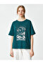 Printed T-Shirt Crew Neck Short Sleeve - 3