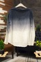 Batik Pattern Collared Half Buttoned Shirt - 2