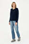 Women's Navy Blue Basic Knitwear Cardigan 50269008 -Vr033 - 4