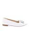 6560-23y Women's Ballerinas with Crystal Square Buckle