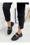 Black Patent Leather (Fabio) Three Buckle Women's Loafer - 5