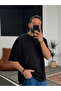 Black Basic Oversize T-Shirt JJ-326
