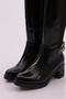 710-22k Women's Ankle-High Boots with Chain Detail on the Back and Stretch Heel - 4