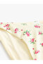 Floral Bikini Bottoms with Drawstrings on the Sides - 3