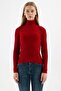 Turtleneck Sweater Claret Red