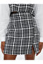 Mini Tweed Skirt with Slit Detail - 5