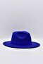 Women's Cobalt Blue Boater Fedora Trilby Hat Panama Cap - 4