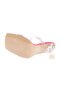 5155-23y Women's Transparent Glittered Banded Heeled Slippers - 5
