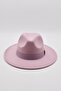 Women's Lilac Fedora Hat Cowboy Style Panama Fedora Hat