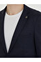 Navy Blue Striped Wool Blended Sports Suit 50272584-Vr033 - 7
