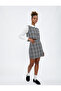 Mini Tweed Skirt with Slit Detail - 2