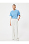 Textured Short Sleeve T-Shirt with Crew Neck - 2