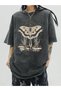 Worm Butik Y2K Butterfly & Mushrooms Washable Unisex Vintage T-Shirt