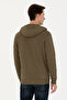 Men's Khaki Knitted Cardigan 50269401-Vr027 - 5