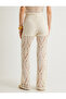 X Melis Ağazat - Crochet Trousers with Half Lining and Wide Legs - 4