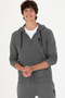 Men's Anthracite Melange Knit Cardigan 50269401-VR081