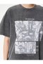 Printed T-Shirt Pale Effect Short Sleeve Crew Neck Cotton - 5