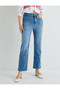 X Tuba Ünsal - Short Flared Jeans with Front Pocket Detail - 3