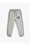 Jogger Sweatpants with Print Detail, Tie Waist, Pocket and Ribbon