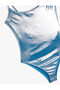 Shiny Bodysuit Thin Strap Snap Button Closure - 8