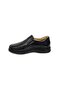 Genuine Leather Orthopedic Flat Sole Comfortable Daily Black Laceless Classic Winter Men's Shoes - 3