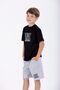 Text Printed Black Color Boys' Sortlu Suit - 3