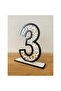 3 Years Old Birthday Table Decor (Beşiktaş Themed Black-And-White) - 2