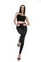 Lina Tess Gold Women's Non-Fading Black Nail-Tipped Skinny High-Waist Jeans (Retractable) - 6