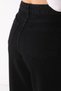 Black Lycra Super High Waist Loose Jean Trousers. (SUPER HIGH.) Wide Leg. - 4