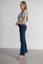 Diqsomania Women's Dark Blue Flare Sleeve High Waist Jean - 2