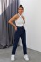 Women's Dark Blue Mom Jeans