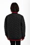Girl's Black College Collar Lined Water and Windproof Zippered Pocket Coat Jacket - 4