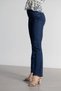 Diqsomania Women's Dark Blue Flare Sleeve High Waist Jean - 4
