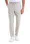Beige Dynamic Fit Linen Jogger Pants with Straight Side Pockets