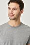 Men's Anthracite-brown Slim Fit Narrow Cut Crew Neck 100% Cotton Pack of 2 T-Shirts - 7