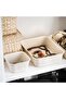 Nojig Beige 10x10x5 Cm Box Paper Clip Holder Organizer Desktop Drawer Storage Box - 3