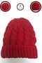 Light Red Knitwear Knitted Women's Beanie-Hat