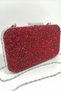 Yakamoz Women's Red Stoned Evening Dress Clutch Portfolio Bag - 2