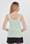 Women's Sleeveless Blouse Thick Straps Undershirt Thin Summer Square Neck Ribbed Knitwear - 8
