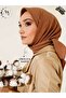 Hijab Women's Bamboo Crochet Chocolate Brown Scarf
