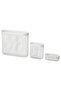 Skadıs 3 Piece Set 3 Multi-Purpose Steel Panel Pieces White Storage Baskets - 5