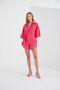 Fuchsia Muslin Women's Oversize Shirt |   Ek1006965-6965 - 3