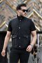 Men's Quilted Snap Fastener Vest Seasonal - 2