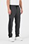Men's Anthracite Standard Fit Regular Cut Straight Leg Pocket Zipper Casual Jogger Sweatpants - 3