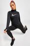سويت شيرت Dri Fit Big Swoosh 1/4 بسحاب للتدريب والجري، قميص تدريب للجري باللون الأسود - 7