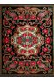 Alya Collection Red Roses Patterned Woven Base Modern Decorative Carpet Alya13 - 5